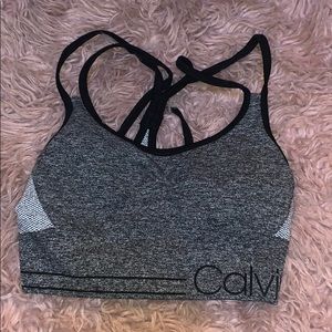 calvin klein sports bra